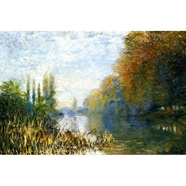  The Banks of The Seine in Autumn - Monet 